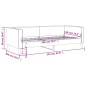vidaXL Sofá cama tela gris claro 90x200 cm vidaXL Sofá cama tela gris claro 90x200 cm