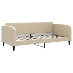 vidaXL Sofá cama tela color crema 90x200 cm