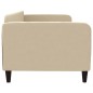 vidaXL Sofá cama tela color crema 90x200 cm