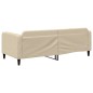 vidaXL Sofá cama tela color crema 90x200 cm