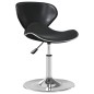vidaXL Silla de comedor cuero sintético negra
