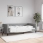 vidaXL Sofá cama tela gris claro 100x200 cm vidaXL Sofá cama tela gris claro 100x200 cm