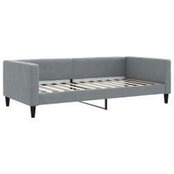 vidaXL Sofá cama tela gris claro 100x200 cm