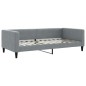 vidaXL Sofá cama tela gris claro 100x200 cm vidaXL Sofá cama tela gris claro 100x200 cm
