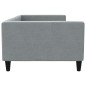 vidaXL Sofá cama tela gris claro 100x200 cm vidaXL Sofá cama tela gris claro 100x200 cm