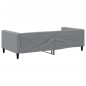 vidaXL Sofá cama tela gris claro 100x200 cm vidaXL Sofá cama tela gris claro 100x200 cm