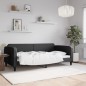 vidaXL Sofá cama tela negro 100x200 cm vidaXL Sofá cama tela negro 100x200 cm