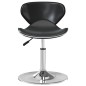 vidaXL Silla de comedor cuero sintético negra