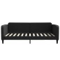 vidaXL Sofá cama tela negro 100x200 cm vidaXL Sofá cama tela negro 100x200 cm