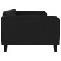 vidaXL Sofá cama tela negro 100x200 cm vidaXL Sofá cama tela negro 100x200 cm