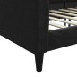 vidaXL Sofá cama tela negro 100x200 cm vidaXL Sofá cama tela negro 100x200 cm