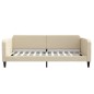 vidaXL Sofá cama tela color crema 100x200 cm vidaXL Sofá cama tela color crema 100x200 cm
