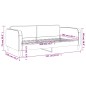 vidaXL Sofá cama tela color crema 100x200 cm vidaXL Sofá cama tela color crema 100x200 cm