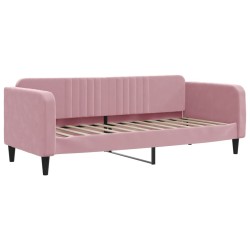 vidaXL Sofá cama terciopelo rosa 80x200 cm