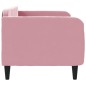 vidaXL Sofá cama terciopelo rosa 80x200 cm vidaXL Sofá cama terciopelo rosa 80x200 cm