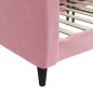 vidaXL Sofá cama terciopelo rosa 80x200 cm vidaXL Sofá cama terciopelo rosa 80x200 cm
