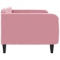 vidaXL Sofá cama terciopelo rosa 100x200 cm vidaXL Sofá cama terciopelo rosa 100x200 cm