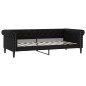 vidaXL Sofá cama cuero sintético negro 90x190 cm vidaXL Sofá cama cuero sintético negro 90x190 cm