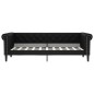 vidaXL Sofá cama cuero sintético negro 90x190 cm vidaXL Sofá cama cuero sintético negro 90x190 cm