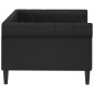 vidaXL Sofá cama cuero sintético negro 90x190 cm vidaXL Sofá cama cuero sintético negro 90x190 cm