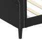 vidaXL Sofá cama cuero sintético negro 90x190 cm vidaXL Sofá cama cuero sintético negro 90x190 cm
