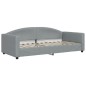vidaXL Sofá cama tela gris claro 90x200 cm vidaXL Sofá cama tela gris claro 90x200 cm