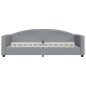 vidaXL Sofá cama tela gris claro 90x200 cm vidaXL Sofá cama tela gris claro 90x200 cm