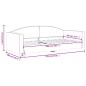 vidaXL Sofá cama tela gris claro 90x200 cm vidaXL Sofá cama tela gris claro 90x200 cm