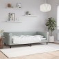 vidaXL Sofá cama terciopelo gris claro 90x190 cm vidaXL Sofá cama terciopelo gris claro 90x190 cm