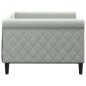 vidaXL Sofá cama terciopelo gris claro 90x190 cm vidaXL Sofá cama terciopelo gris claro 90x190 cm
