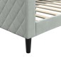 vidaXL Sofá cama terciopelo gris claro 90x190 cm vidaXL Sofá cama terciopelo gris claro 90x190 cm