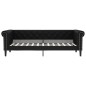 vidaXL Sofá cama cuero sintético negro 80x200 cm vidaXL Sofá cama cuero sintético negro 80x200 cm