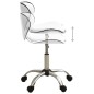 vidaXL Silla de oficina de cuero sintético blanco vidaXL Silla de oficina de cuero sintético blanco