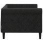 vidaXL Sofá cama terciopelo negro 80x200 cm vidaXL Sofá cama terciopelo negro 80x200 cm