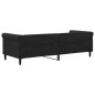 vidaXL Sofá cama terciopelo negro 80x200 cm vidaXL Sofá cama terciopelo negro 80x200 cm
