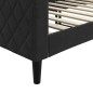 vidaXL Sofá cama terciopelo negro 80x200 cm vidaXL Sofá cama terciopelo negro 80x200 cm