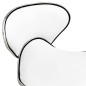 vidaXL Silla de oficina de cuero sintético blanco vidaXL Silla de oficina de cuero sintético blanco
