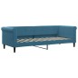 vidaXL Sofá cama terciopelo azul 80x200 cm vidaXL Sofá cama terciopelo azul 80x200 cm