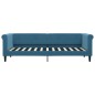 vidaXL Sofá cama terciopelo azul 80x200 cm vidaXL Sofá cama terciopelo azul 80x200 cm