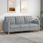 vidaXL Sofá de 3 plazas de tela gris claro 180 cm vidaXL Sofá de 3 plazas de tela gris claro 180 cm