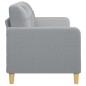 vidaXL Sofá de 3 plazas de tela gris claro 180 cm vidaXL Sofá de 3 plazas de tela gris claro 180 cm