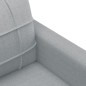 vidaXL Sofá de 3 plazas de tela gris claro 180 cm vidaXL Sofá de 3 plazas de tela gris claro 180 cm