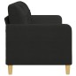vidaXL Sofá de 3 plazas de tela negro 180 cm vidaXL Sofá de 3 plazas de tela negro 180 cm