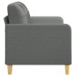vidaXL Sofá de 2 plazas de tela gris oscuro 140 cm vidaXL Sofá de 2 plazas de tela gris oscuro 140 cm