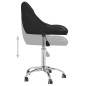vidaXL Silla de comedor giratoria cuero sintético negro