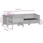 vidaXL Set de muebles de jardín 4 pzas y cojines ratán sintético gris vidaXL Set de muebles de jardín 4 pzas y cojines ratán sintético gris