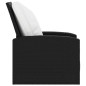 vidaXL Sillón reclinable de jardín con cojines ratán sintético negro vidaXL Sillón reclinable de jardín con cojines ratán sintético negro
