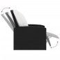 vidaXL Sillón reclinable de jardín con cojines ratán sintético negro vidaXL Sillón reclinable de jardín con cojines ratán sintético negro