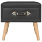 vidaXL Mesita de noche negro 40x35x40 cm cuero sintético vidaXL Mesita de noche negro 40x35x40 cm cuero sintético