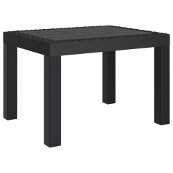 vidaXL Mesa de jardín PP gris antracita 59x47x40 cm